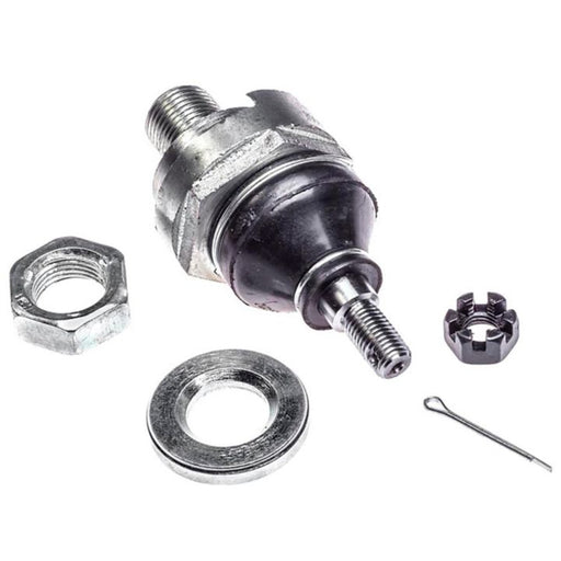 B90492 NASCAR Advantage Ball Joint - Front includes a nut, washer, cotter pin, and castle nut.