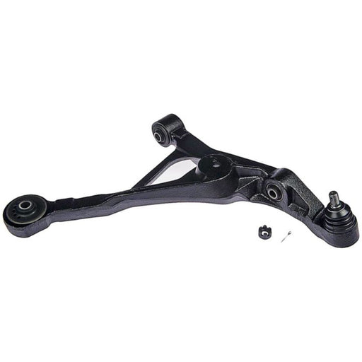 CB7427 ProSeries OE+ Control Arm, black with multiple connecting points and a small bolt, isolated on a white background.