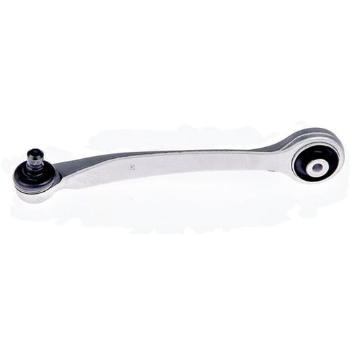 The CB30830 ProSeries OE+ Control Arm in silver features a suspension control arm equipped with a ball joint and bushings on either end.