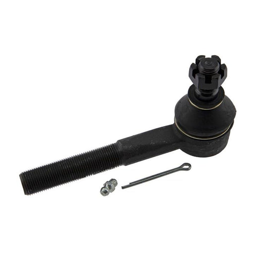 BP4L32240 Pro-Series OE Tie Rod End featuring a black automotive design, complete with a castle nut, cotter pin, and grease fitting, showcased on a white background.