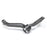 1546447 Pro-Series OE Idler Arm - Front - Idler Arm in black metal with a curved design and holes, displayed on a white background.