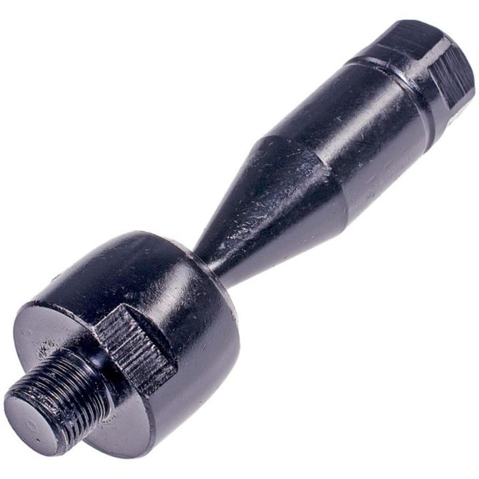 An IS417 ProSeries OE+ Tie Rod, which is black, cylindrical, threaded, and features a broader base with a narrower tip.