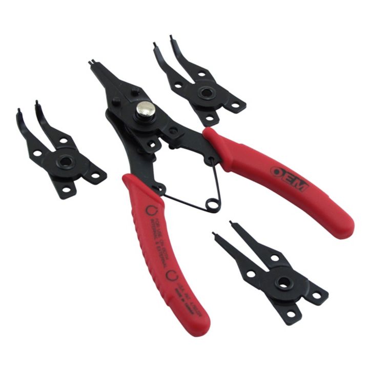 Miniduino 4-Piece Circlip Snap Ring Plier Set - Internal/External & O-Ring C-Clip