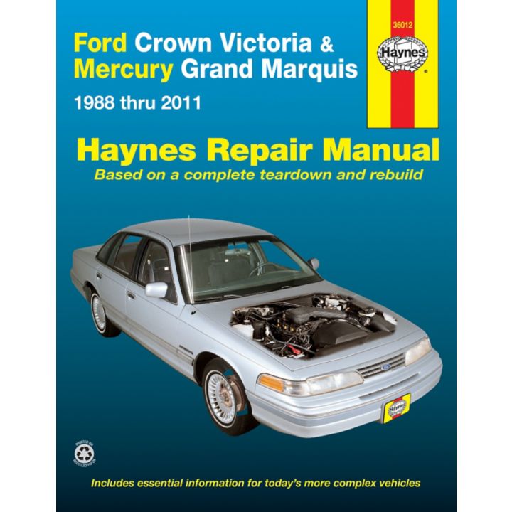 36012 Haynes Ford Crown Victoria & Mercury Grand Marquis Repair Manual, 36012, 1988-2006