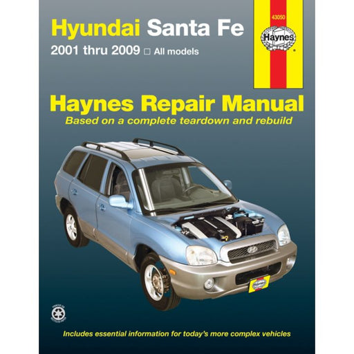 43050 Haynes Hyundai Santa Fe Repair Manual, 43050, 2001-2006
