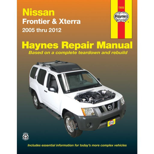 72032 Haynes Nissan Frontier & Xterra Repair Manual, 72032, 2005-2007
