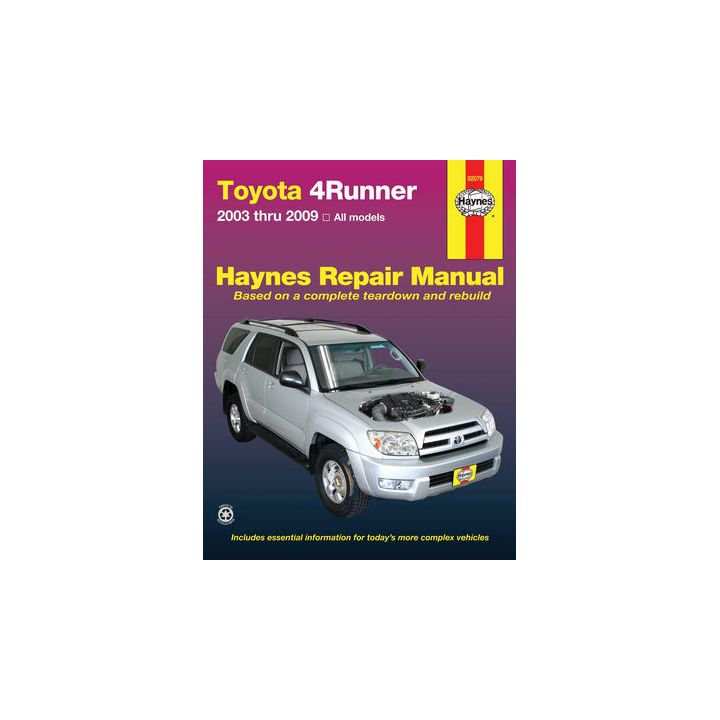 92079 Haynes Repair Manual, Toyota 4Runner