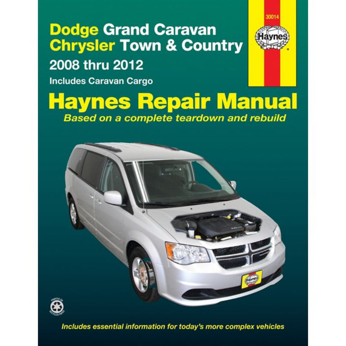 30014 Haynes Repair Manual, Dodge Grand Caravan, Chrysler Town and Country, 2008-2012