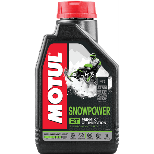 Motul Snowpower 2T 2-Cycle Semi-Synthetic Motor Oil, 1-L