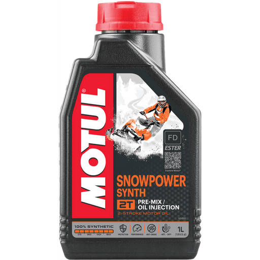 Motul Snowpower Synth 2T 2-Cycle Synthetic Motor Oil, 1-L