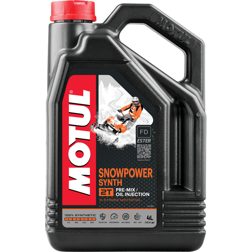 Motul Snowpower Synth 2T 2-Cycle Synthetic Motor Oil, 4-L