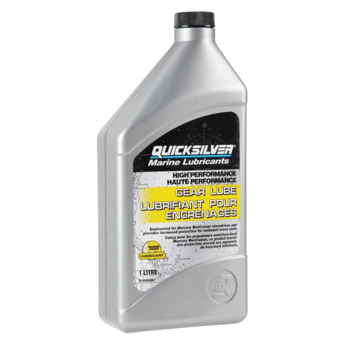mercury high performance gear lube 858064QC1 QuickSilver High Performance Marine Gear Lube, 1-L — Partsource