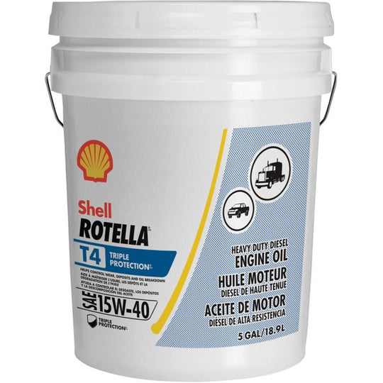 550033073 Rotella T 15W-40 Diesel Motor Oil, 18.9 L