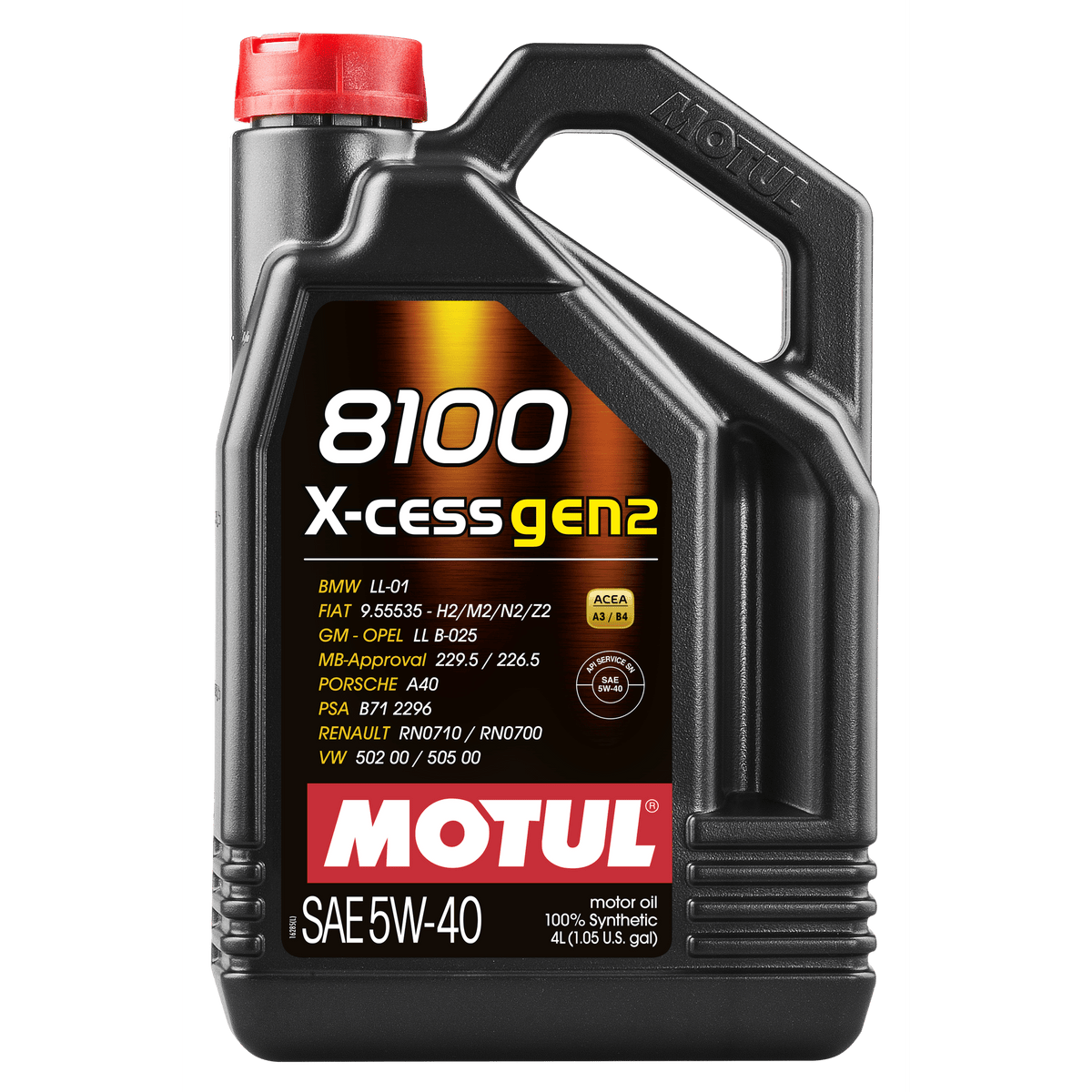 Motul 109776 8100 X-CESS GEN2 5W-40 5L — Partsource