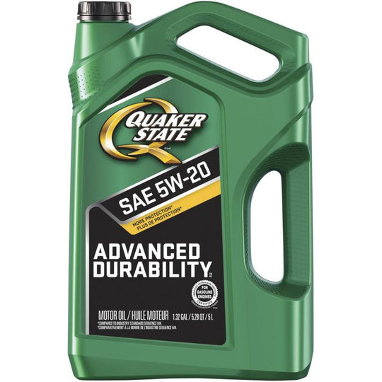 5061005 Quaker State 5W20 Advanced Durability Conventional Engine Oil, 5-L