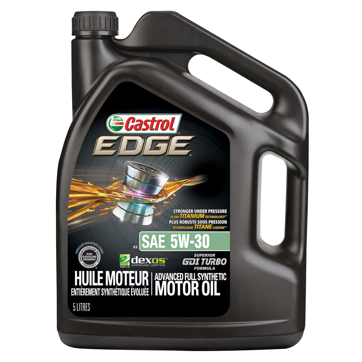 02011-3A Castrol EDGE 5W30 Synthetic Motor Oil, 5-L — Partsource
