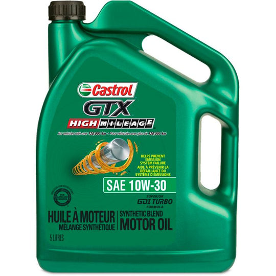 Castrol GTX High MileageEngine Oil, 5-L