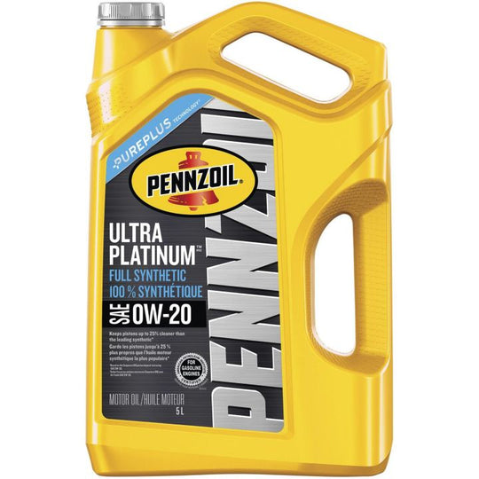 550039880 Pennzoil 0W20 Ultra Platinum Synthetic Engine Oil, 5-L