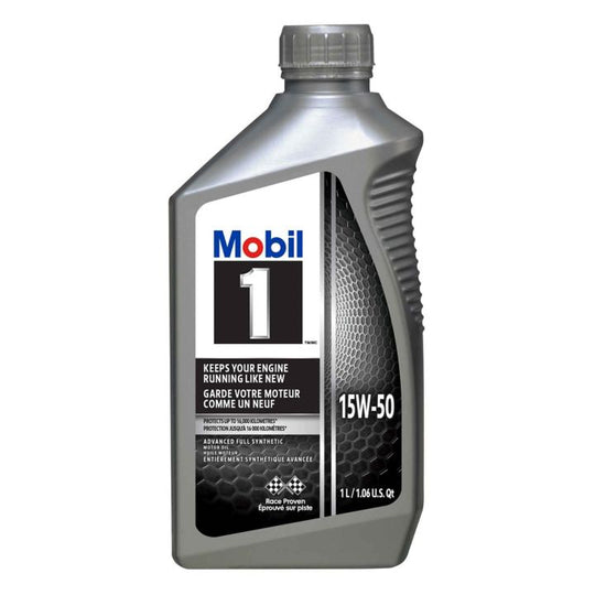 Mobil 1 15W50 Synthetic Motor Oil 1L