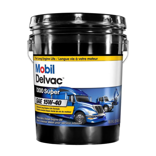 122893 Mobil Delvac15W40 Conventional Diesel Engine Oil, 18.9L