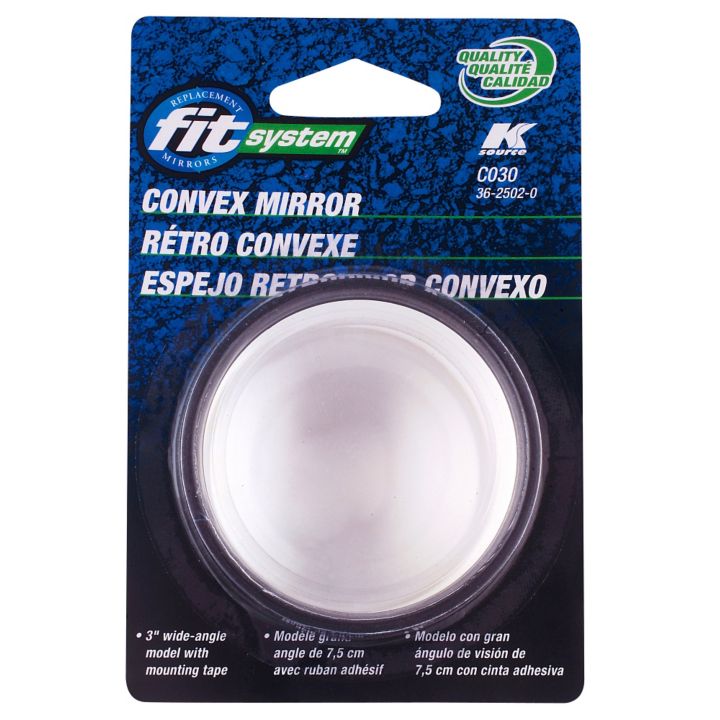 C030W K Source Round Blind Spot Mirrors, 3-in, 2-pk