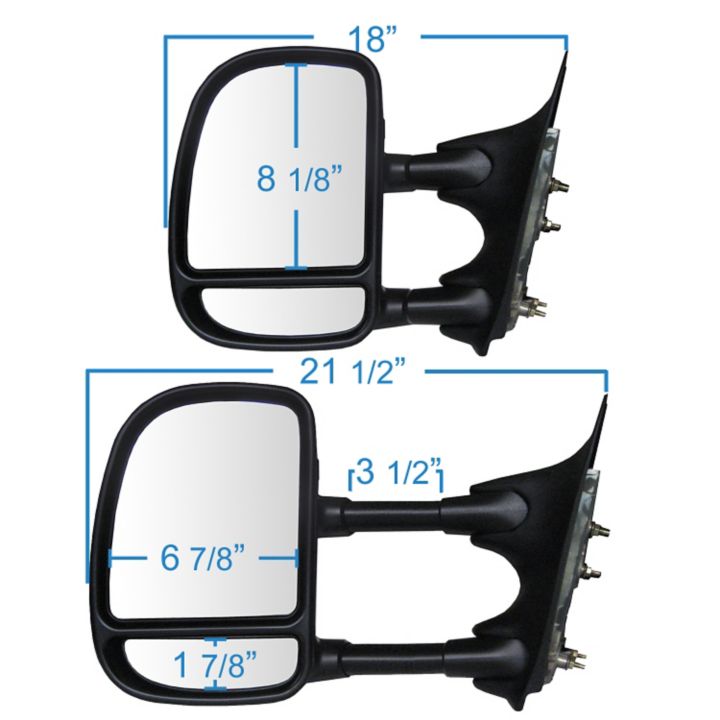 61068F K-Source 1999-2007 FORD Towing Mirror, Driver Side