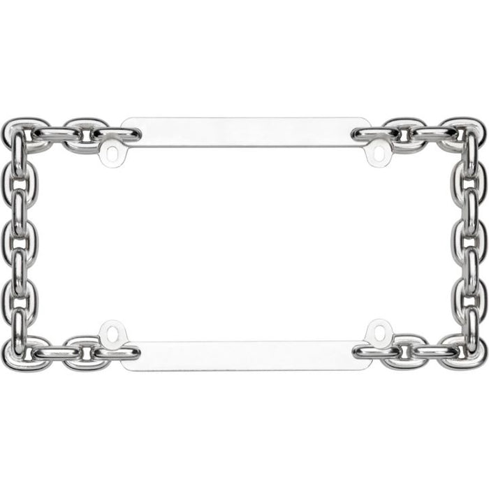 46009-3 Chrome Chain License Plate Frame