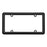 20642 Plastic Black License Plate Frames, 2-pk