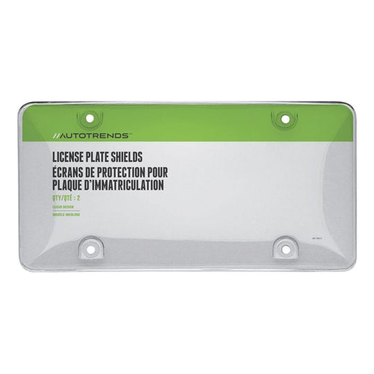 72101 Clear Bubble License Plate Shields, 2-pk