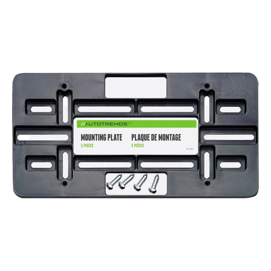 79150 License Mounting Plate, Black