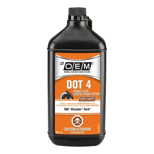 0381916 OEM DOT 4 Brake Fluid, Domestic, 446 Degrees, 946-mL