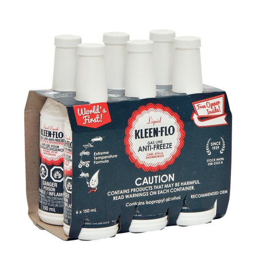 4096 Kleen-Flo Premium Gas Line Anti-Freeze, 150-mL, 6-pk