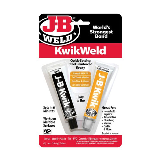 8276 J-B Weld Quick-Setting Steel Reinforced Epoxy, 28-g