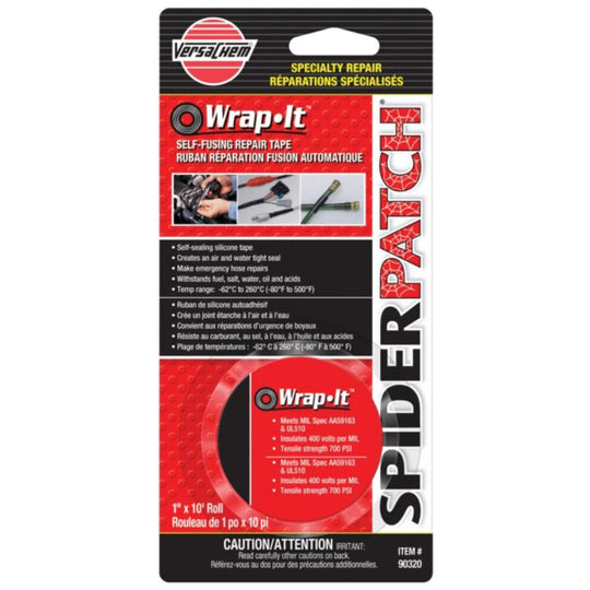 PD00095 Permatex® Spider Patch™ Wrap-It™ Self-Fusing Repair Tape, 1-in x 10-in