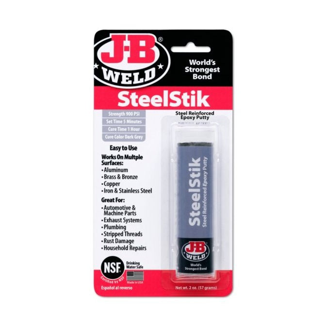 8247 J-B Weld SteelStik Epoxy Putty Stick, 57-g