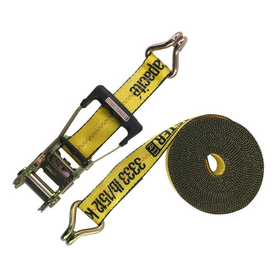 1889700 10,000-lb Ratchet Tie Down Strap, 2-in x 27-ft