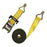 CA177 5,000-lb Ratchet Tie Down Strap with Double-J hook, 2-in x 25-ft