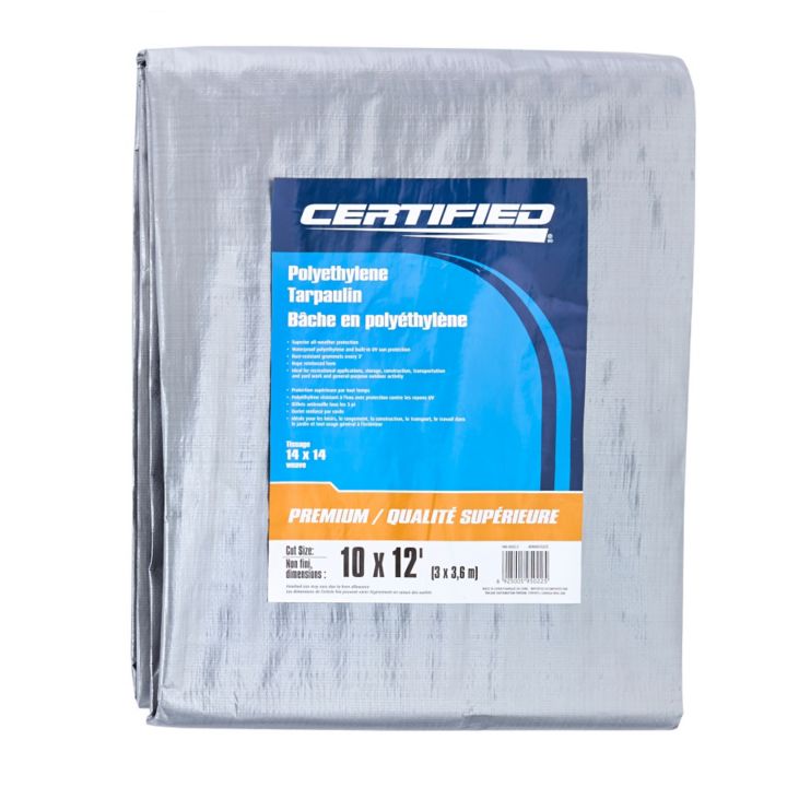 poly tarp canada SF-3530239 Heavy Duty Poly Tarp, 10 x 12-ft — Partsource