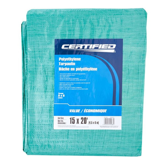 15X20VTARP Light Duty Poly Tarp, 15 x 20-ft