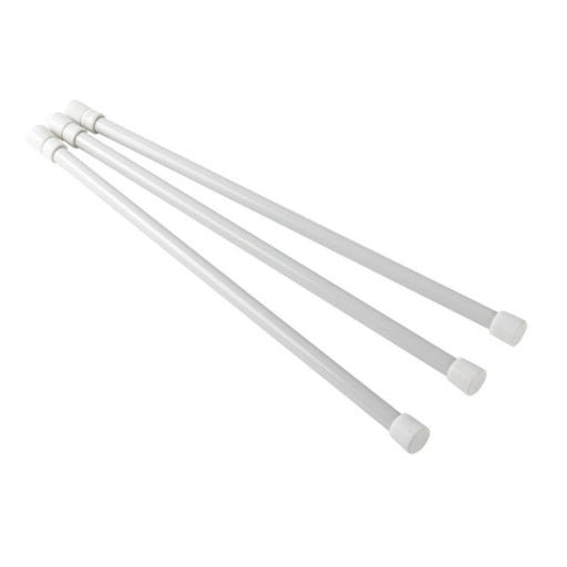 44053 White Refrigerator Bars, 3-pk