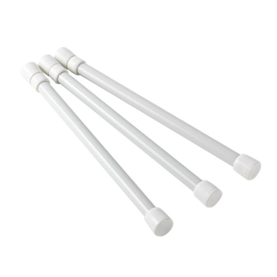 44063 White Cupboard Bars, 3-pk