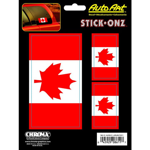 8611 Canadian Flag Decal, 6-in x 8-in