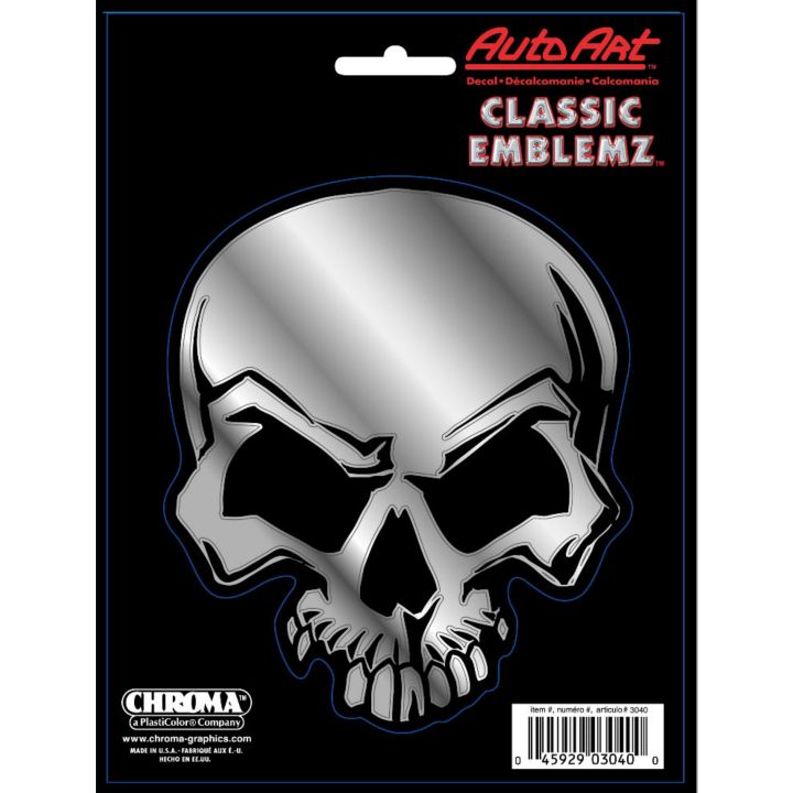 0411909 Mean Skull Classic Decal
