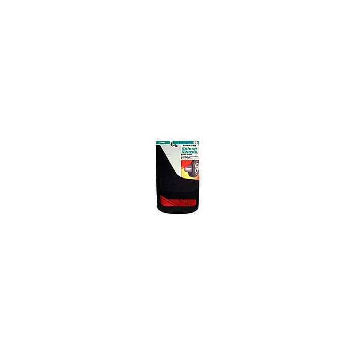 4326 Black/Red Powerflow Splash Guards, Large