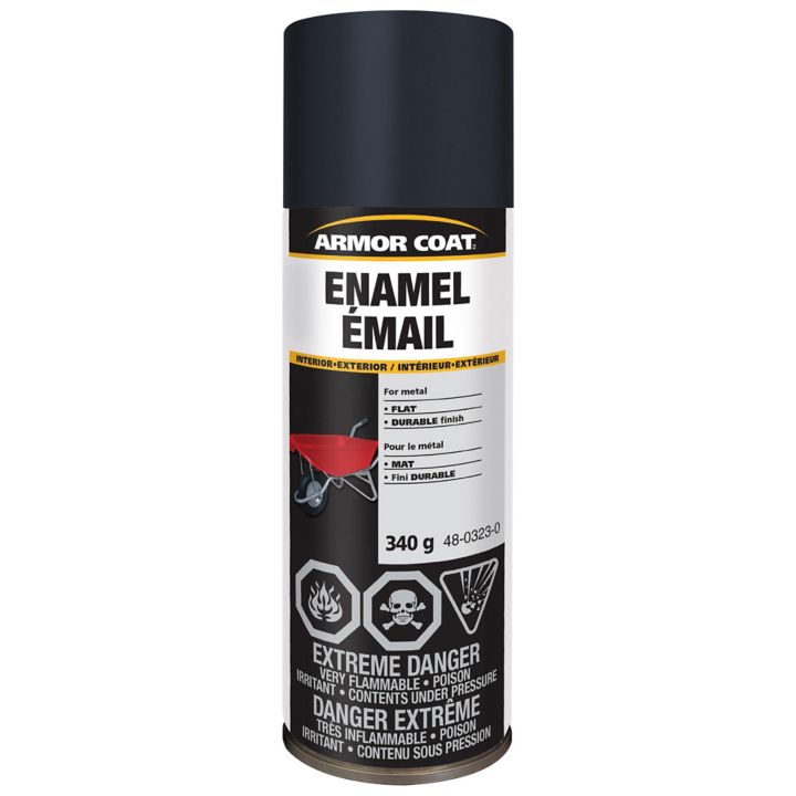 46048EA522 Armor Coat EnamelSpray Paint, Flat,340-g