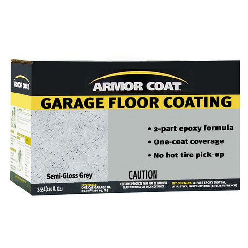 249761 Armor Coat Epoxy Garage Floor Coating, Semi-Gloss Grey