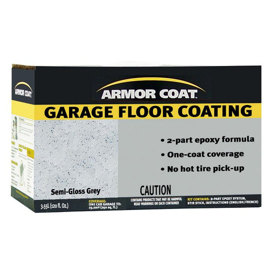 249761 Armor Coat Epoxy Garage Floor Coating, Semi-Gloss Grey