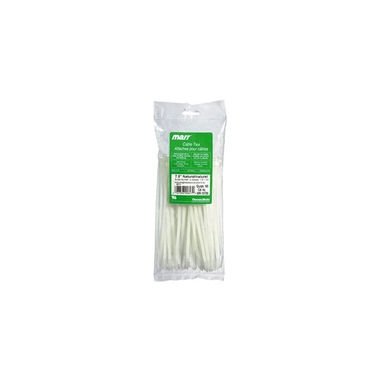 HDZC0035 White 7.5-in Cable Ties, 20-pk