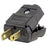 183-6BK-BOX Leviton Light Duty Plug, 00101-0EP