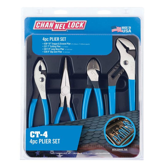 CT-4 Channellock Plier Set, 4-pc